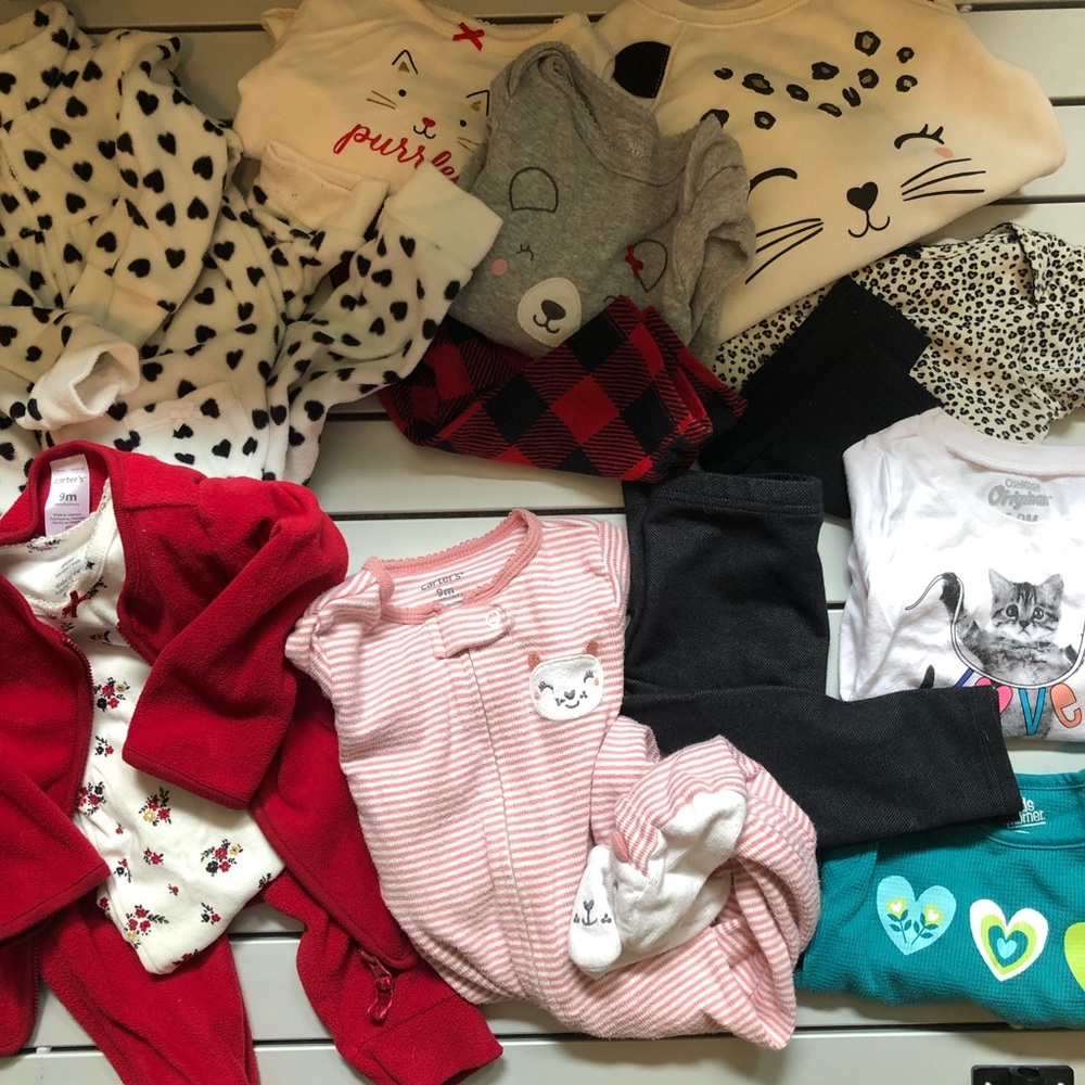 GUC Carters lot pajamas 3 piece sets jeggings tees